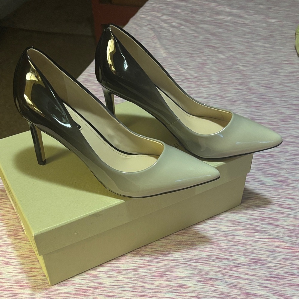 Nine West Black and White Heels